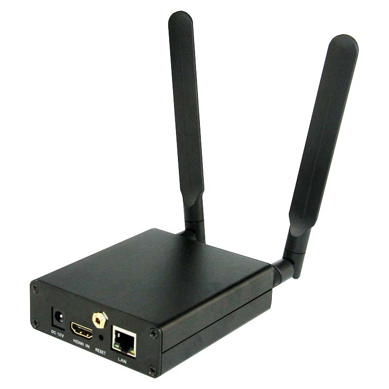 EXVIST Encodeur Vidéo HDMI PoE 4K H.265 - Streaming YouTube/Facebook, Double USB, Boucle HDMI, Compatible ONVIF