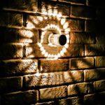 Lampe de mur d'effet de lumière de mur LED de trou de spirale de rvb avec la télécommande