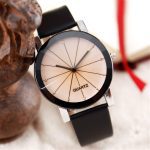 Femmes montres à Quartz Relogio Masculinos mode cadran temps hommes horloge en cuir robe ronde Case heure amoureux montre Bayan Kol Saat
