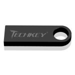 Nouveau TECHKEY clé usb lecteur flash 64GB 32GB 16GB 8GB 4GB lecteur de stylo clé usb étanche argent u disk memoria cel clé usb cadeau