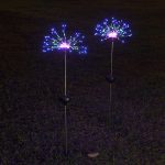 90/150 LED lumière solaire huit modes de fonction pissenlit pelouse lumières/feux d'artifice lampe extérieure étanche solaire jardin lumière