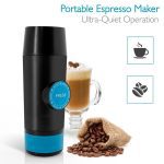 Upgraded Portable Mini Electric Espresso Maker, 2 in 1 Capsule & Ground Espresso Option Easy Refill Water Tank USB Coffee Maker