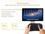 35 @ S1 anglais russe 3-en-1 2.4ghz clavier sans fil + souris aérienne + télécommande avec pavé tactile pour Windows Linux8.5