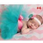 Jupe Tutu et bandeau pour nouveau-né rose menthe | Tenue Tutu pour bébés, accessoire de photographie pour nouveau-né, pettijupe, Costume pour nouveau-né TS034