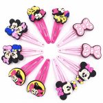 Bande élastique en Nylon 10 pièces Mickey Minnie Daisy | Cheveux, bande élastique pour cheveux, bandeau pour enfants, accessoires pour cheveux, bande de cheveux de fille, gomme pour cheveux de dessin animé