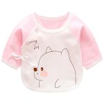 Luna Blanco chemise nouveau-né 0-3 mois bébé fille | Chemises en coton bébés, vêtements de base cou o, camisa bébé garçon chemises au point ouvert