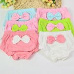 Culotte de sous-vêtements en coton | 1 pièce, 4 couleurs, mignonne culotte à gros nœud pour enfants, slips enfants, cadeaux