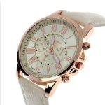Montres pour femmes mode Tike Toker marque chiffres romains Faux cuir analogique Quartz montre-bracelet femmes femme