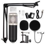 microfone bm 800 Studio Microphone Professional microfone bm800 Condenser Sound Recording Microphone For computer