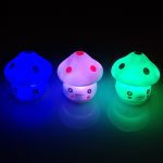 Nouveau 1pc LED veilleuse coloré champignon appuyer vers le bas toucher chambre bureau lampe de chevet pour bébé enfants cadeaux de noël Design d'intérieur