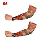 2 pièces bras élastique tatouage manches faux temporaire bas tatouage unisexe UV Protection tatouage manches Nylon gant