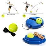 Outil d'entraînement de Tennis robuste plinthe dispositif de Sparring exercice balle de Tennis Sport auto-étude balle de rebond avec entraîneur de Tennis
