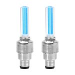 FORAUTO 2 pièces roue de voiture lumière LED moto vélo lumière pneu Valve bouchon décoratif lanterne pneu Valve bouchon Flash a parlé néon lampe