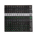 Mode russe lettres clavier couverture autocollant étanche givré PVC pour ordinateur portable bureau clavier clavier ordinateur portable