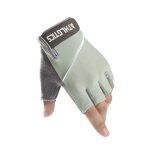 Silicone cyclisme anti-dérapant Anti-sueur hommes femmes demi doigt gants respirant Anti-choc sport gants vélo vélo gant D40