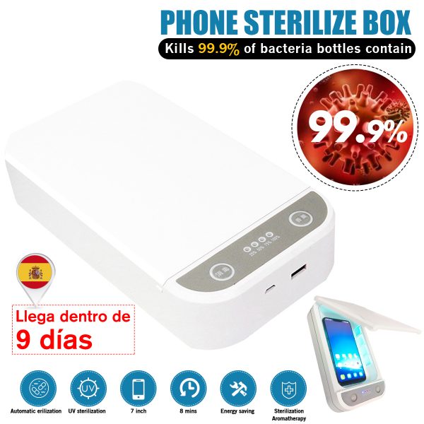 Stérilisateur Uv boîte Esterilizador rayon Ultraviolet téléphone masque facial désinfection armoire pour bijoux téléphone stérilisateur expédition rapide