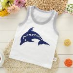 Chemise bébé Blouses enfants gilet sans manches t-shirt garçons nouveau enfant en bas âge chemises Cool impression coton dessin animé enfants filles haut simple