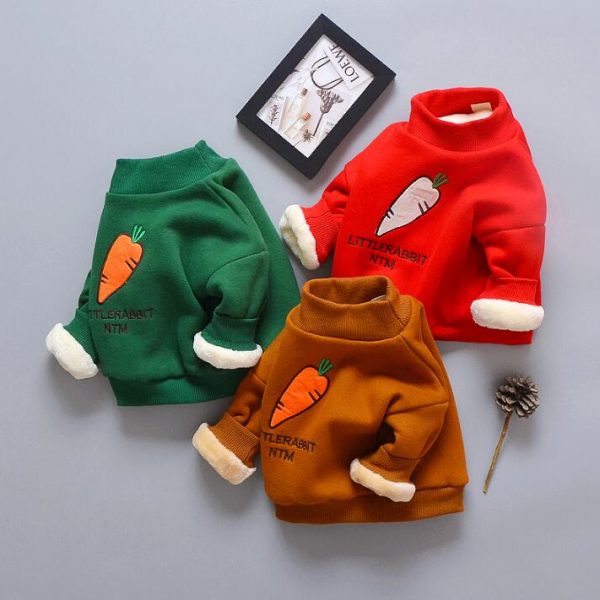 BibiCola-chandail décontracté pour enfants | Chemise chaude et épaisse, à manches longues, style de dessin animé, vêtements de printemps et d'automne