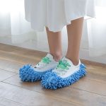 1PC unique Chenille vadrouille essuyer pantoufles chaussures paresseux chaussure vadrouille casquettes ensemble pratique poussière vadrouille pantoufle maison nettoyant chaussures couverture Y20