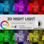 Anime Naruto Uzumaki Led veilleuse équipe 7 Sasuke Kakashi Hatake enfants chambre veilleuse Itachi Uchiha 3d lampe enfant cadeau de noël