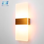 Mini 3/6/12W Led acrylique applique AC85-265V longue chaude blanc literie salon intérieur applique ZBD0028