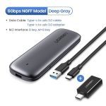Ugreen M2 boîtier SSD boîtier NVME M.2 à USB Type C 3.1 adaptateur SSD pour NVME PCIE NGFF SATA M/B clé disque SSD boîtier M.2 boîtier SSD
