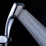 Anpro 300 trou carré haute pression salle de bains pluie pomme de douche douche à main économie d'eau pomme de douche filtre pulvérisateur tête
