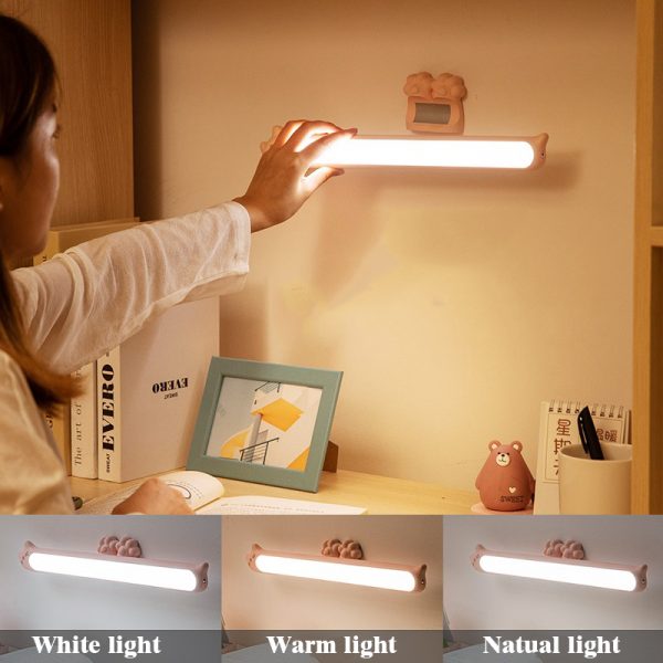 2020 nouveauté suspendus veilleuses magnétiques Stepless gradation lampe de Table 16 pièces lampe à LED rechargeable et Eye-protect lampe de bureau