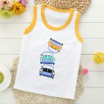 Chemise bébé Blouses enfants gilet sans manches t-shirt garçons nouveau enfant en bas âge chemises Cool impression coton dessin animé enfants filles haut simple