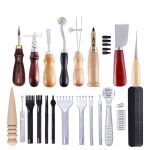 MIUSIE cuir artisanat poinçon outils Kit couture sculpture travail main couture selle Groover cuir artisanat outils ensemble Kit