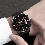 2019 relogio masculino montres hommes mode Sport boîte en acier inoxydable en cuir bande montre Quartz affaires montre-bracelet reloj hombre
