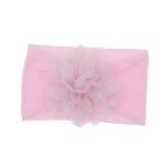 Bandeau pour bébé en mousseline | Gros bandeau avec nœud fleuri, accessoire pour cheveux Turban enfant, nouveau-né fille bambin