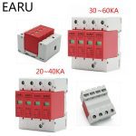 Protecteur de surtension de maison | Dispositif d'alarme OEM, anti-choc, pour maison, SPD 1P 2P 3P 4P 20 ~ 40KA 30KA ~ 60KA 385V, pour usine
