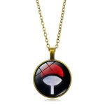 Anime NARUTO Uchiha Itachi Akatsuki Cosplay accessoires pendentif Sasuke Sharingan Pain Rinnegan métal gemme collier rétro bijoux