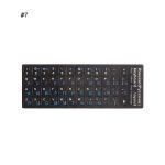 Mode russe lettres clavier couverture autocollant étanche givré PVC pour ordinateur portable bureau clavier clavier ordinateur portable