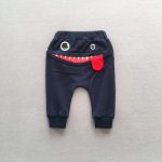 Bébé garçons filles pantalons mignon grande bouche monstre enfant en bas âge pantalon automne hiver Costumes Cototn 0-4years infantile chaud vêtements décontractés