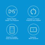 XIAOMI MIJIA Electric pump for pumping bikes for motorcycles Football M365 Portable Intelligent Digital Tire Pressure Detector