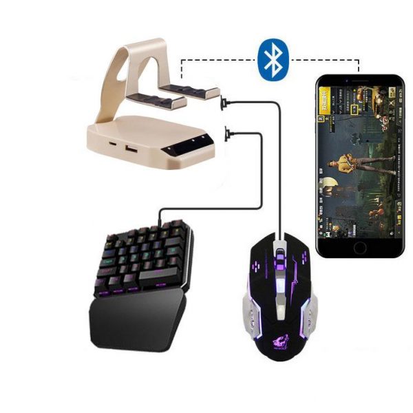 Clavier souris convertisseur ensemble manette contrôleur adaptateur pour FPS jeu Mobile pour Android iOS téléphone jeu accessoires
