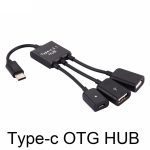 3in1 USB 3.1 type-c à Micro USB 2.0 chargeur de puissance hôte OTG Hub câble adaptateur haute vitesse de charge universelle