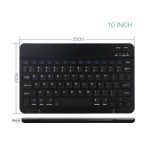 Clavier sans fil en aluminium Ultra mince de Bluetooth de multimédia pour l'alphabet anglais de Windows de tablette d'ios Android et l'alphabet thaï
