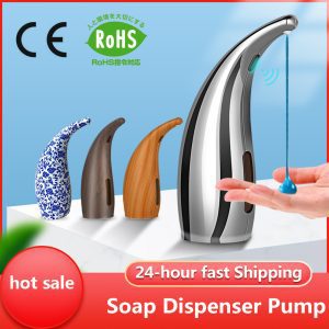Distributeur de savon pompe automatique distributeur de savon liquide infrarouge capteur intelligent sans contact mousse shampooing distributeurs pour cuisine salle de bain