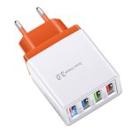 #45 Charge rapide 3.0 4.0 chargeur USB 3.1A chargeur de téléphone portable mural rapide pour iPhone 11 Samsung S9 S8 4 Ports adaptateur prise ue