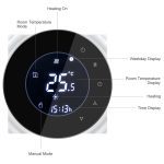 Contrôleur sans fil intelligent de température de Thermostat de contact de WiFi pour l'eau/chauffage électrique par le sol chaudière à eau/gaz fonctionne Google Home