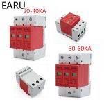 Protecteur de surtension de maison | Dispositif d'alarme OEM, anti-choc, pour maison, SPD 1P 2P 3P 4P 20 ~ 40KA 30KA ~ 60KA 385V, pour usine