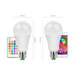 Contrôle intelligent d'app de Bluetooth de la musique 265 d'ampoule de néon de RGBW RGBWW d'ampoule de Bluetooth de la vie LED de Dimmable de la vie E27 basse 85-4.0 V