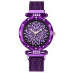 Mode de luxe femmes montres Bracelet décontracté en cuir cristal montre-Bracelet
