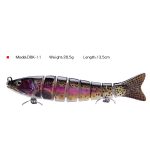 Appâts de pêche coulant wobblers outils de pêche 14cm28g17g leurres de pêche gaccessoires 8 segments leurres durs pour leurre de pêche