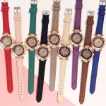 2019 femmes montres ensemble ciel étoilé dames Bracelet montre décontracté en cuir sport Quartz montre-Bracelet horloge Relogio Feminino