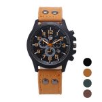 2020 Vintage classique montre hommes montres en acier inoxydable étanche Date bracelet en cuir Sport Quartz armée Relogio masculino reloj