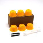 6 pièces adaptées pour Dolce Gusto café filtre tasse réutilisable café Capsule filtres pour Nespresso, avec cuillère brosse accessoires de cuisine